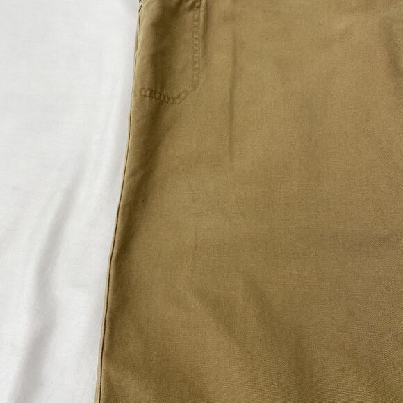 LL Bean Brown Cargo Pants Cotton Relaxed Fit Workwear Outdoor Mens 42x29 - Picture 5 of 10